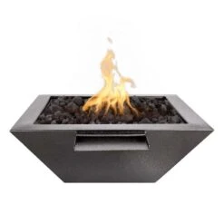 Maya Fire & Water Bowl - Powder Coated 9 Maya Fire & Water Bowl - Powder Coated -Primo Store MayaFire WaterBowlPowderCoatedSilverVein