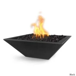 Maya Fire Bowl - Concrete 24 Maya Fire Bowl - Concrete -Primo Store MayaGFRCConcreteFireBowlBLACK