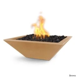 Maya Fire Bowl - Concrete 23 Maya Fire Bowl - Concrete -Primo Store MayaGFRCConcreteFireBowlBROWN