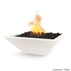 Maya Fire Bowl - Concrete 19 Maya Fire Bowl - Concrete -Primo Store MayaGFRCConcreteFireBowlLimestone
