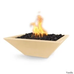 Maya Fire Bowl - Concrete 17 Maya Fire Bowl - Concrete -Primo Store MayaGFRCConcreteFireBowlVanilla