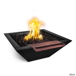 Maya Fire & Wide Spill Water Bowl - Concrete -Primo Store MayaGFRCFireandWaterWideSpillBlack