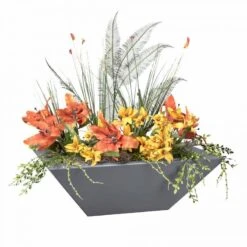 Maya Planter Bowl - Powder Coated 5 Maya Planter Bowl - Powder Coated -Primo Store MayaPowderCoatedPlanterBowlGray