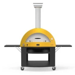 Alfa MODERNO 5 Pizze Gas Oven -Primo Store Moderno5PizzeGasOveninFireYellowwithBase