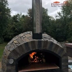 Pizzaioli PREMIUM Brick Pizza Oven With Stone Finish -Primo Store Pizzaioli Wood Fired Pizza Oven Stone 1