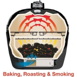 Primo Oval XL 400 Ceramic Grill -Primo Store Primo Baking Diagram