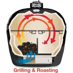 Primo Oval LG 300 Ceramic Grill -Primo Store Primo Grilling Roasting Diagram 01c4d64e 625e 4fb8 92fc 4af41584a8ce
