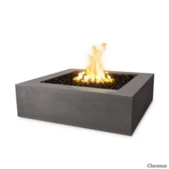 Quad Fire Pit - Concrete -Primo Store QUADConcreteFirePitChestnut