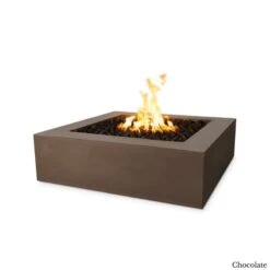 Quad Fire Pit - Concrete -Primo Store QUADConcreteFirePitChocolate