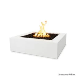 Quad Fire Pit - Concrete -Primo Store QUADConcreteFirePitLimestone