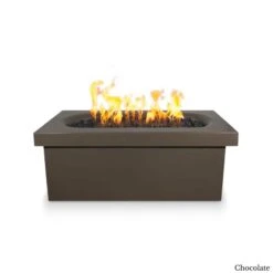 Ramona – 60″ Rectangular Fire Pit Table 10 Ramona – 60″ Rectangular Fire Pit Table -Primo Store RamonaGFRCFirePitRectangularChocolate
