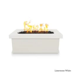 Ramona – 60″ Rectangular Fire Pit Table 12 Ramona – 60″ Rectangular Fire Pit Table -Primo Store RamonaGFRCFirePitRectangularLimestone