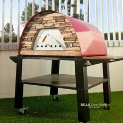 Maximus Prime Arena Red Large Pizza Oven -Primo Store RedPrimewithBellowStand 1