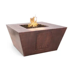 Redan Fire Pit - Hammered Copper