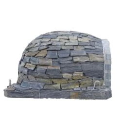 Pizzaioli PREMIUM Brick Pizza Oven With Stone Finish -Primo Store RightSidePizzaioliStoneFinish