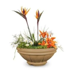 Roma Planter Bowl -Primo Store Roma GFRC Planter Bowl Brown 1