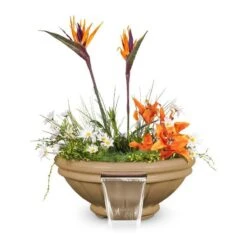 Roma Planter & Water Bowl -Primo Store Roma GFRC Planter Water Bowl Brown