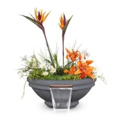 Roma Planter & Water Bowl -Primo Store Roma GFRC Planter Water Bowl Gray