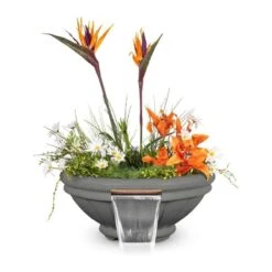 Roma Planter & Water Bowl -Primo Store Roma GFRC Planter Water Bowl Natural Gray