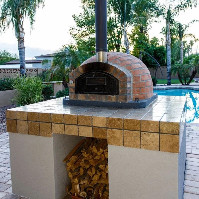 Pizzaioli Rustic Brick Wood Fired Pizza Oven 12 Pizzaioli Rustic Brick Wood Fired Pizza Oven - Image 12