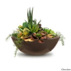 Sedona Planter Bowl -Primo Store SedonaGFRCPlanterBowlChocolate