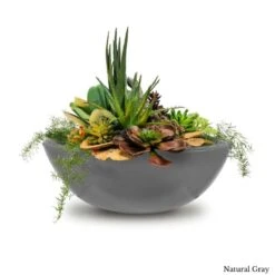 Sedona Planter Bowl -Primo Store SedonaGFRCPlanterBowlNaturalGray