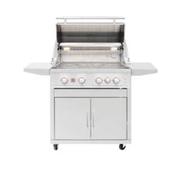 Summerset Sizzler PRO 32" 4-Burner Freestanding Grill With Infrared Rear Burner -Primo Store SizzlerPRO32withCart