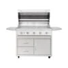 Summerset Sizzler 40" 5-Burner Freestanding Grill -Primo Store Sizzler 40in with the Deluxe Cart
