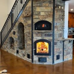 Temp-Cast Indoor Fireplace And Pizza Oven Combo