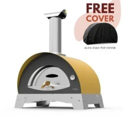 Alfa Ciao Wood Fired Pizza Oven 19 Alfa Ciao Wood Fired Pizza Oven -Primo Store YellowCiaowithFreeTopCover