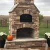 Round Grove Kiva Fireplace With Pizza Oven Combo -Primo Store cropped6791image 000