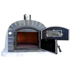 Lisboa PREMIUM Brick Pizza Oven Stone Arch -Primo Store lisboastonearchdooropen