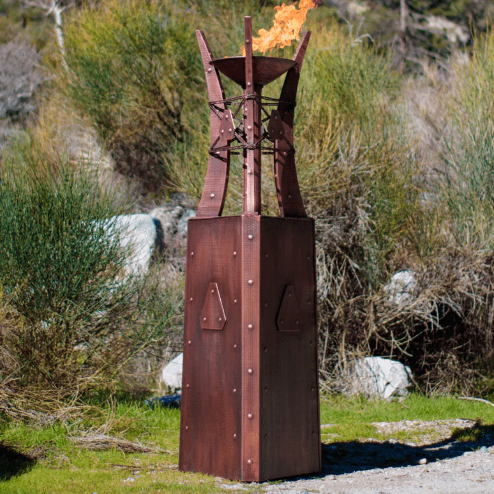 Primo Store -Primo Store top fires bastille 87 inch copper fire tower match lit opt ftwr3 28817757667422